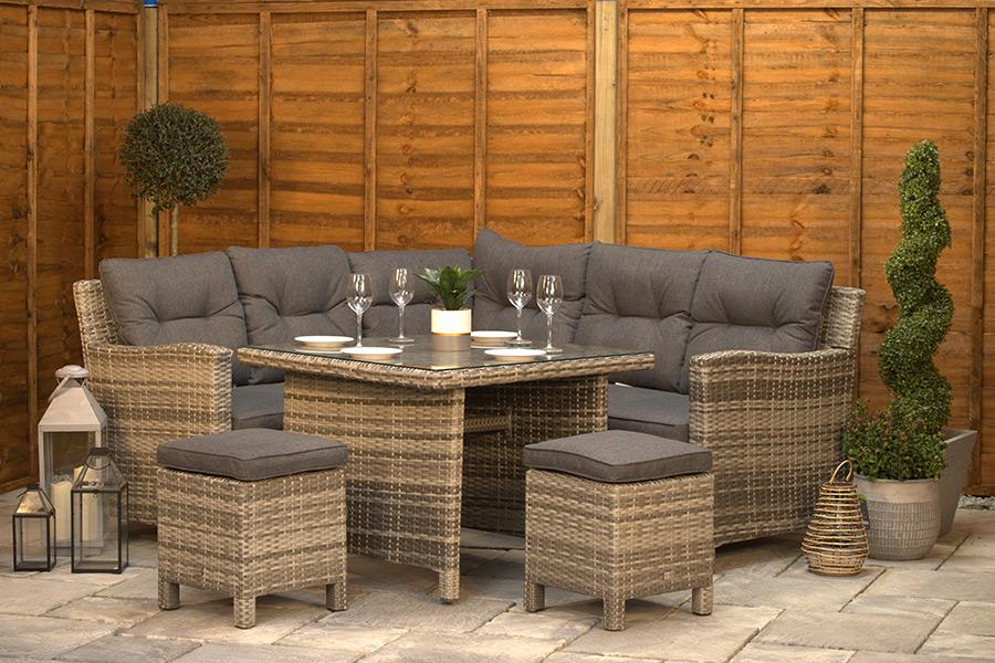 Sapcote Mini Modular Corner Set Grey